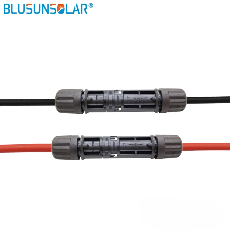 BLUSUNSOLAR 100 Pairs/Lot  IP68  1500V Dc Male and Female M/F Solar Panel Connector Solar Panel  Wire Cable