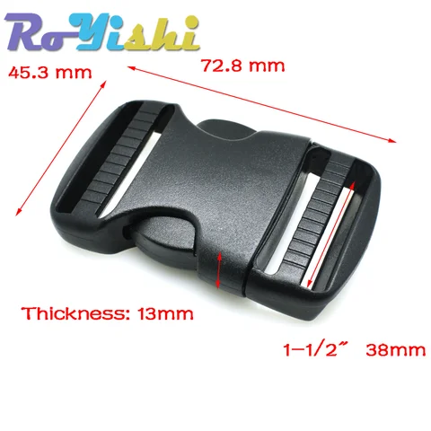 2 шт./упаковка 20~50 мм пластиковая фурнитура двойные регулируемые боковые пряжки Molle тактический рюкзак поясная сумка детали лямки топ 6 пряжка ремня - №2