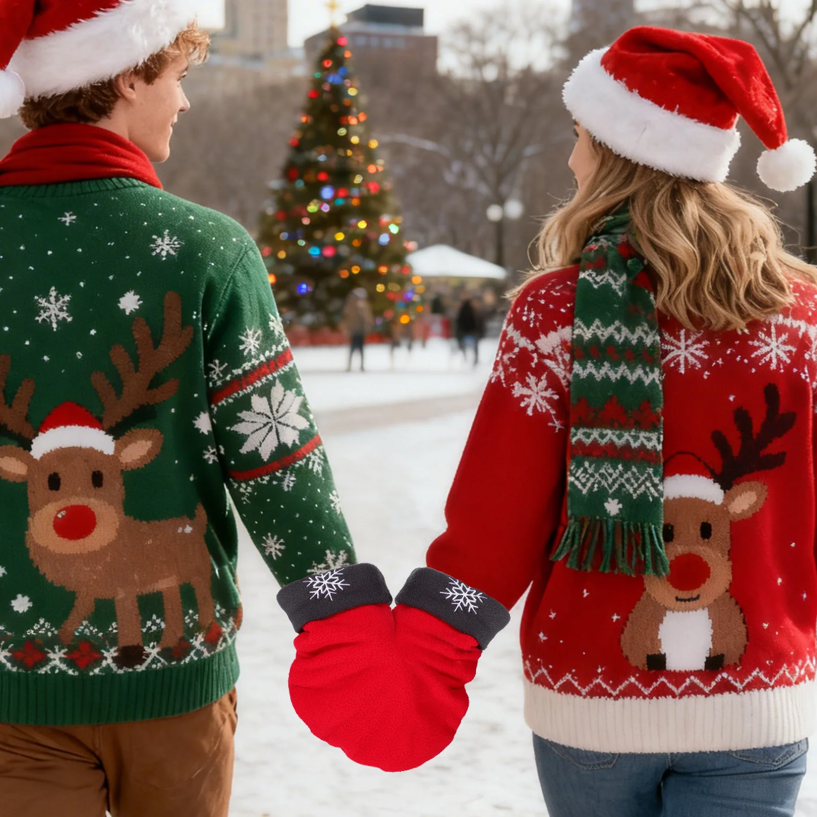 

Couple Lovers Gloves U Shape Thick Warm Mittens For Winter Romantic Gift For Men Women Lovely Couple Accessories