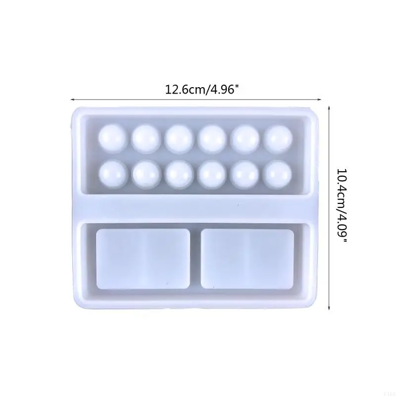 Bandeja pintura C1fe Diy Making Suministrados Molde fundición resina epoxi silicona para paleta haciendo regalo