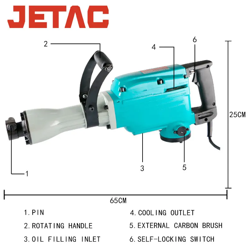 مطرقة هدم 65 مم/مطرقة كهربائية/مطرقة جاك هامر/مثقاب مطرقة الكسارة #4