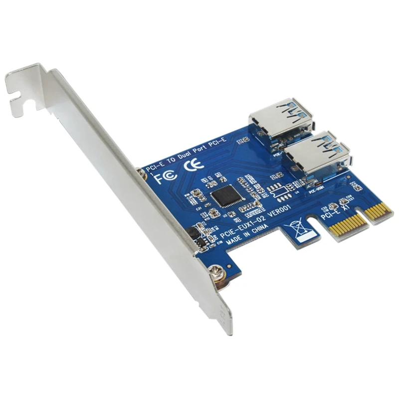 

PCI-E 1–2 слота PCI Express 16X, внешняя плата адаптера Riser, карта-множитель портов Pcie для машины для майнинга биткойнов