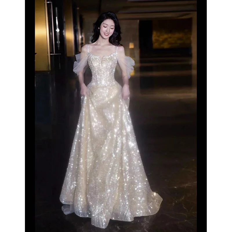 

Evening dress 199 socialite banquet 2024 new autumn temperament dress skirt female