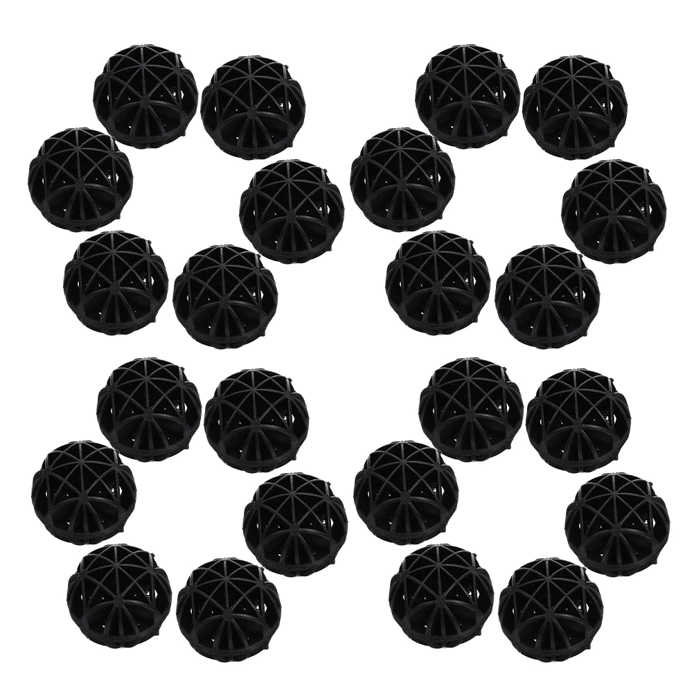 

50pcs Tank Filtration PVC High Efficiency Filter Media Aquarium Pond Oxygenation Small Fish Tank Bio Balls Balls