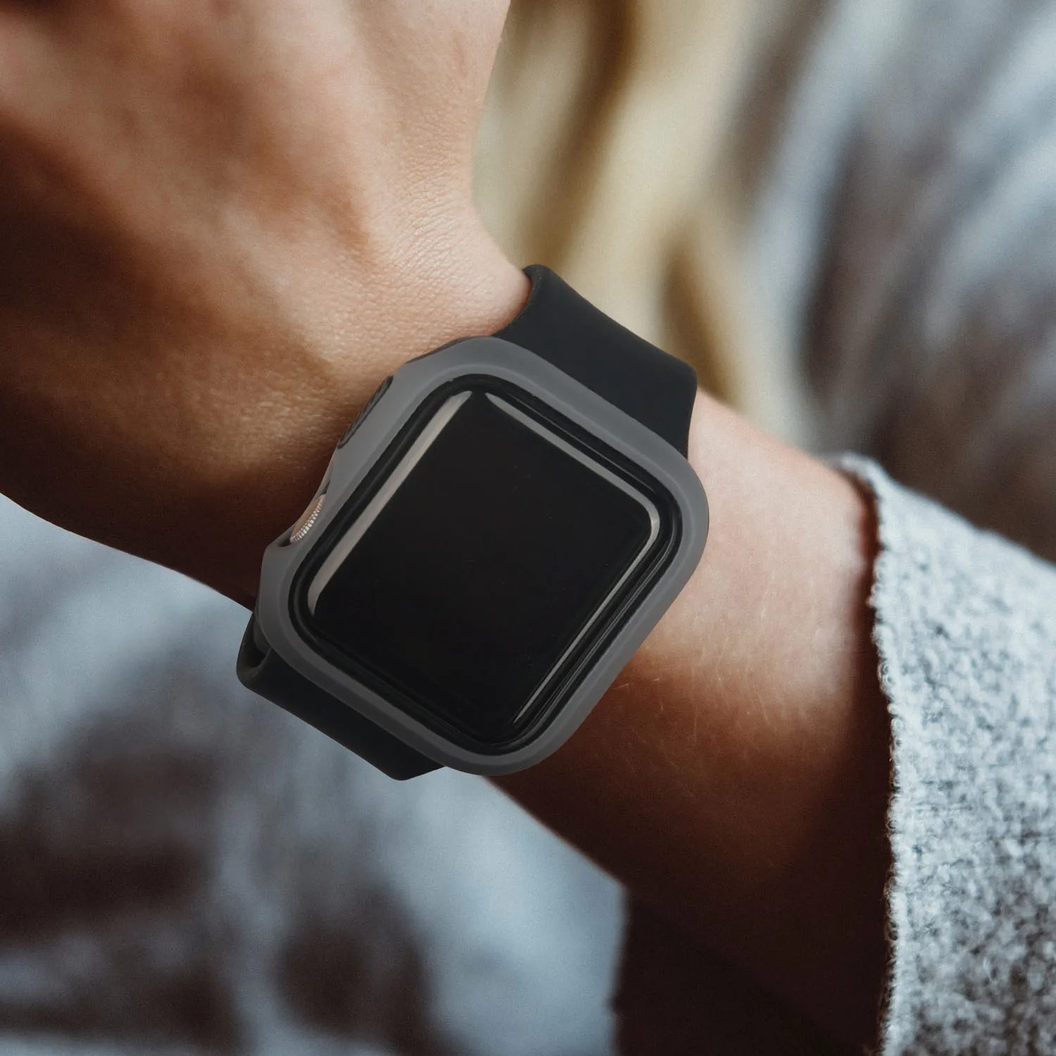 المزدوج لون الحال بالنسبة لساعة أبل سلسلة 6 5 4 SE 44 مللي متر 40 مللي متر مقاوم للماء حامي الشاشة اكسسوارات الوفير ل iWatch سلسلة 6 5 4