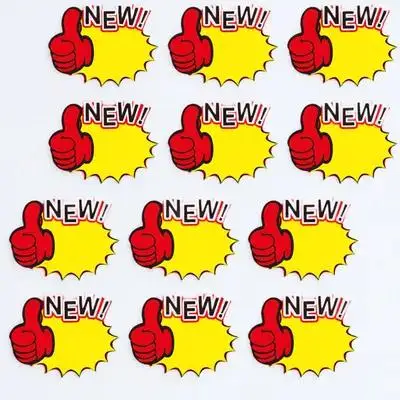 

50Pcs Price Labels Bright Colored Paper Signs for Retail Business Fundraiser Garage Sale School Carnival Use Stickers