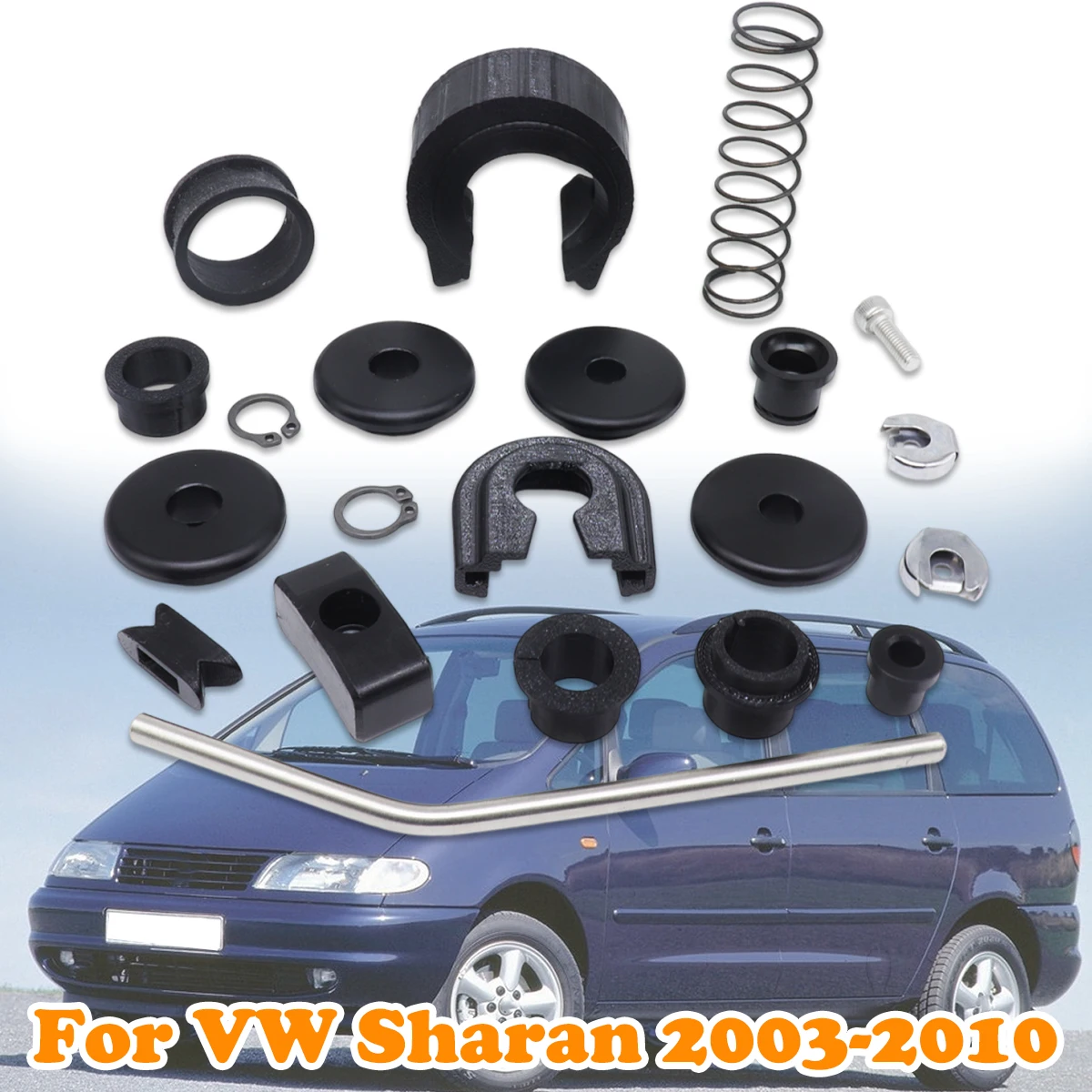 

Complete Set Upgrade Bushing MT Gearbox Enhance Kit Shifter Lever Adjuster Selector linkage End For VW Sharan 2003 2004-2010