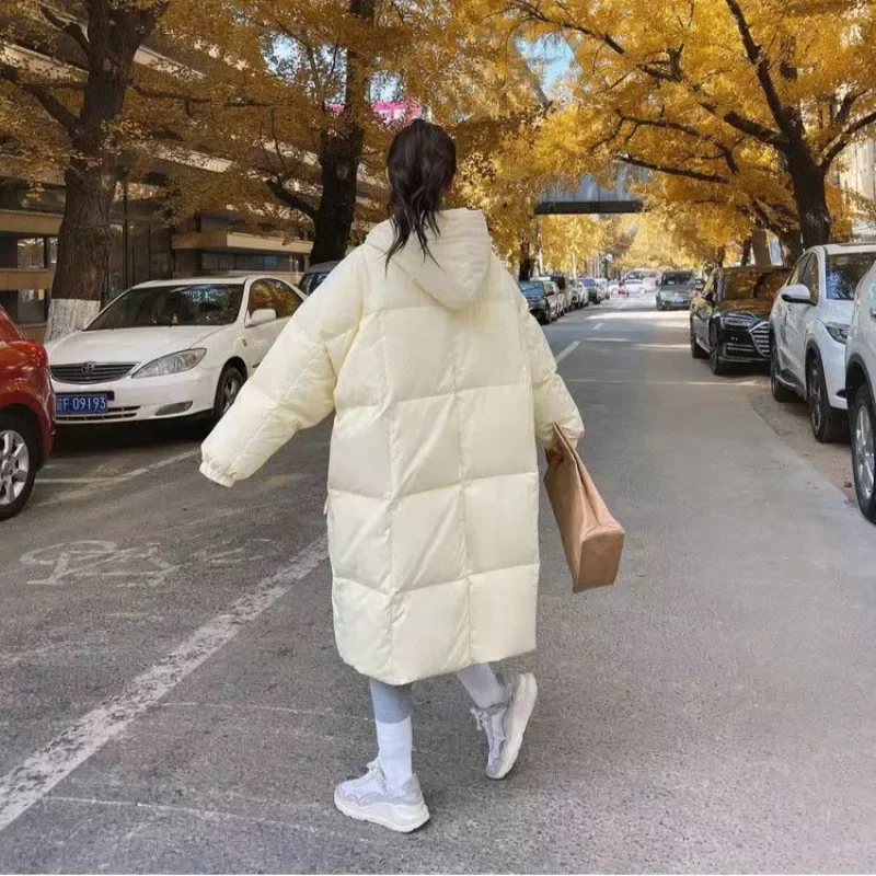 Oversize Coat Women Autumn Winter Jacket Women Parka Thick Long Down Cotton Coat Hooded Women and Men Couple Puffer Puffer Coat