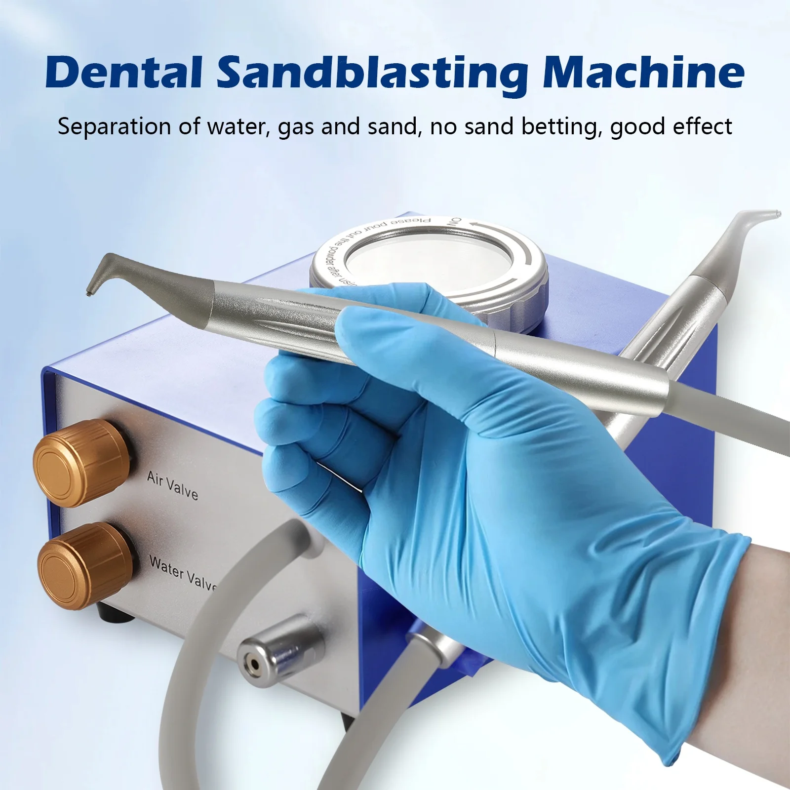 M4 de ntal Sabbiatrice Lucidatrice ad aria Flusso Aria Acqua Profilassi Dispositivo per la pulizia dei denti Sbiancamento dei denti Strumenti di lucidatura