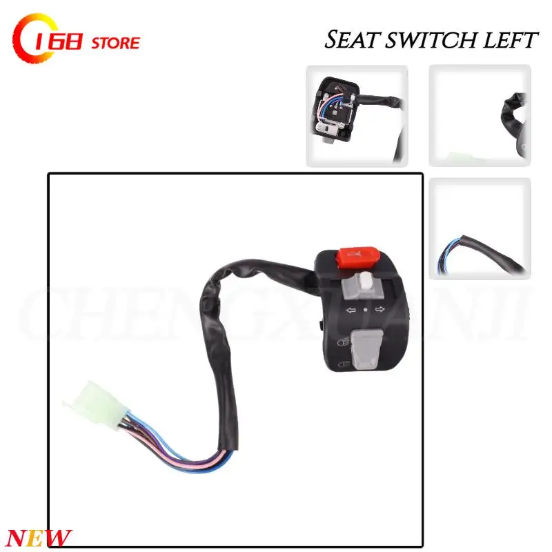 

Переключатели контроллера на руле для электрического велосипеда Yamaha, скутера, сигнал, электрическая противотуманная фара, звуковой сигнал, кнопка включения-выключения