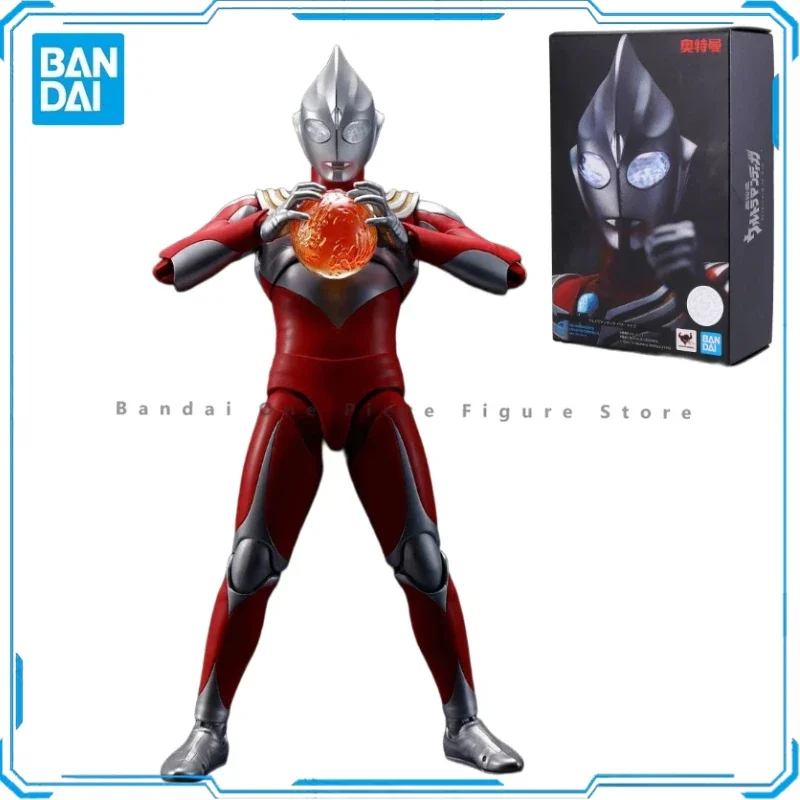 

In Stock Original Bandai SHF Real Bone Sculpture Ultraman Tiga Powerful Action Figures Animation Gifts Model Toys