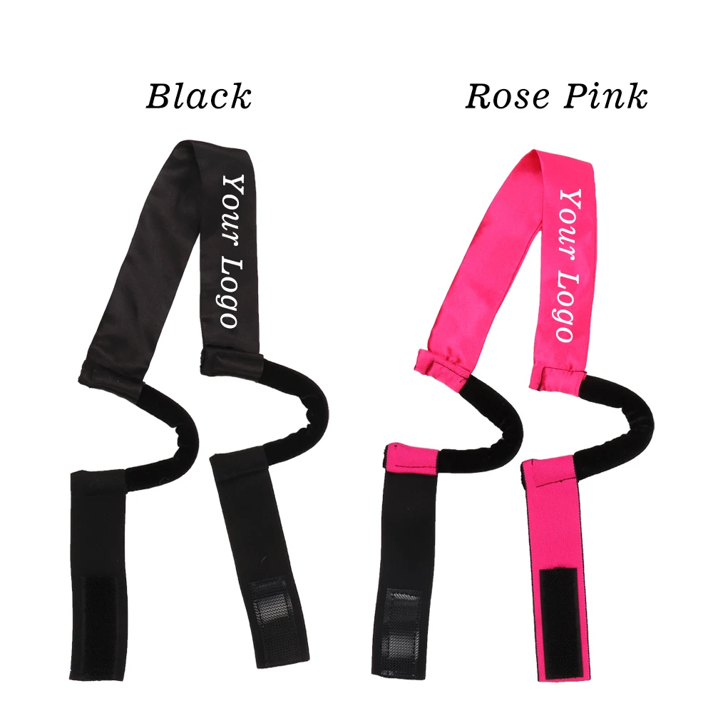 30 pçs novo material de cetim peruca elástica com proteção de orelha logotipo indolor faixa de fusão de renda para senhor bordas peruca ferramentas de estilo