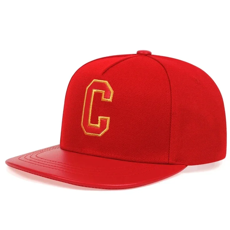 Sombreros de hip-hop con bordado de letras C Unisex, gorras de béisbol informales ajustables para exteriores, gorras de camionero, sombrero protector solar para primavera y otoño
