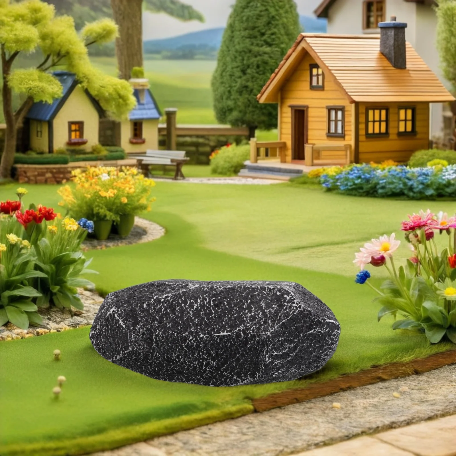 

Lightweight Foam Rockery Decorative Fake Rocks Artificial Landscape Bonsai Garden Outdoor Indoor Stage Props Durable Realistic