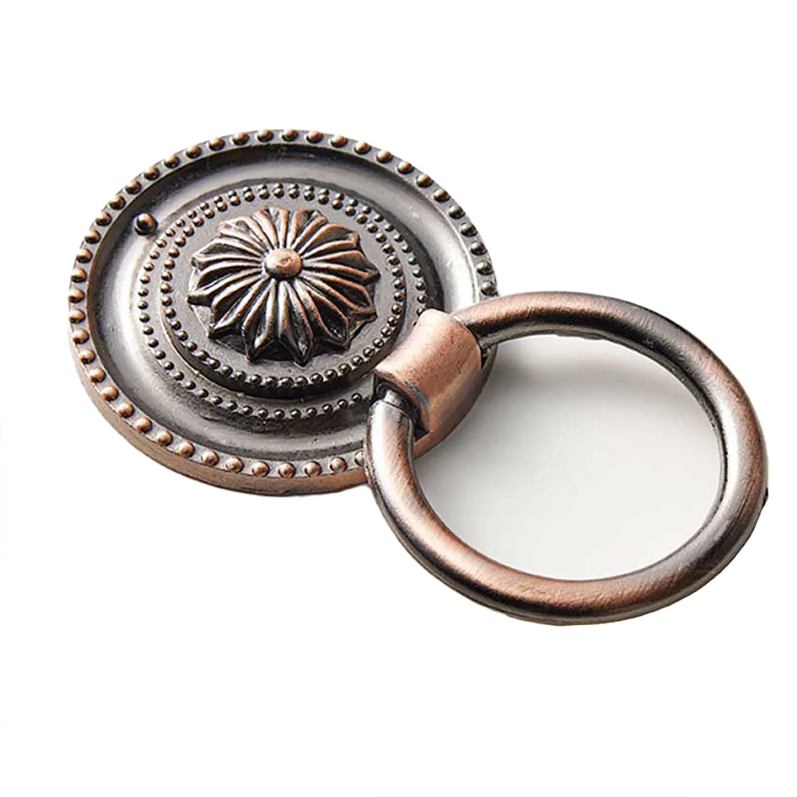 Antique Finish Zinc Alloy For Ring Knobs for Furniture Cabinet Doors Drawers Wardrobes Cupboards and Dresser Panel Mounting