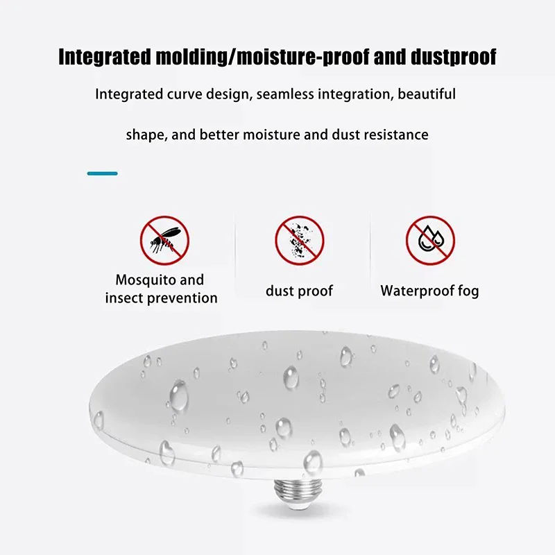 /TPz/20-200W Indoor Lighting Flying Saucer Light Ceiling Lamp Garage Light LED Bulb AC 220v E27 Base Energy Saving Lamp 1 Piece