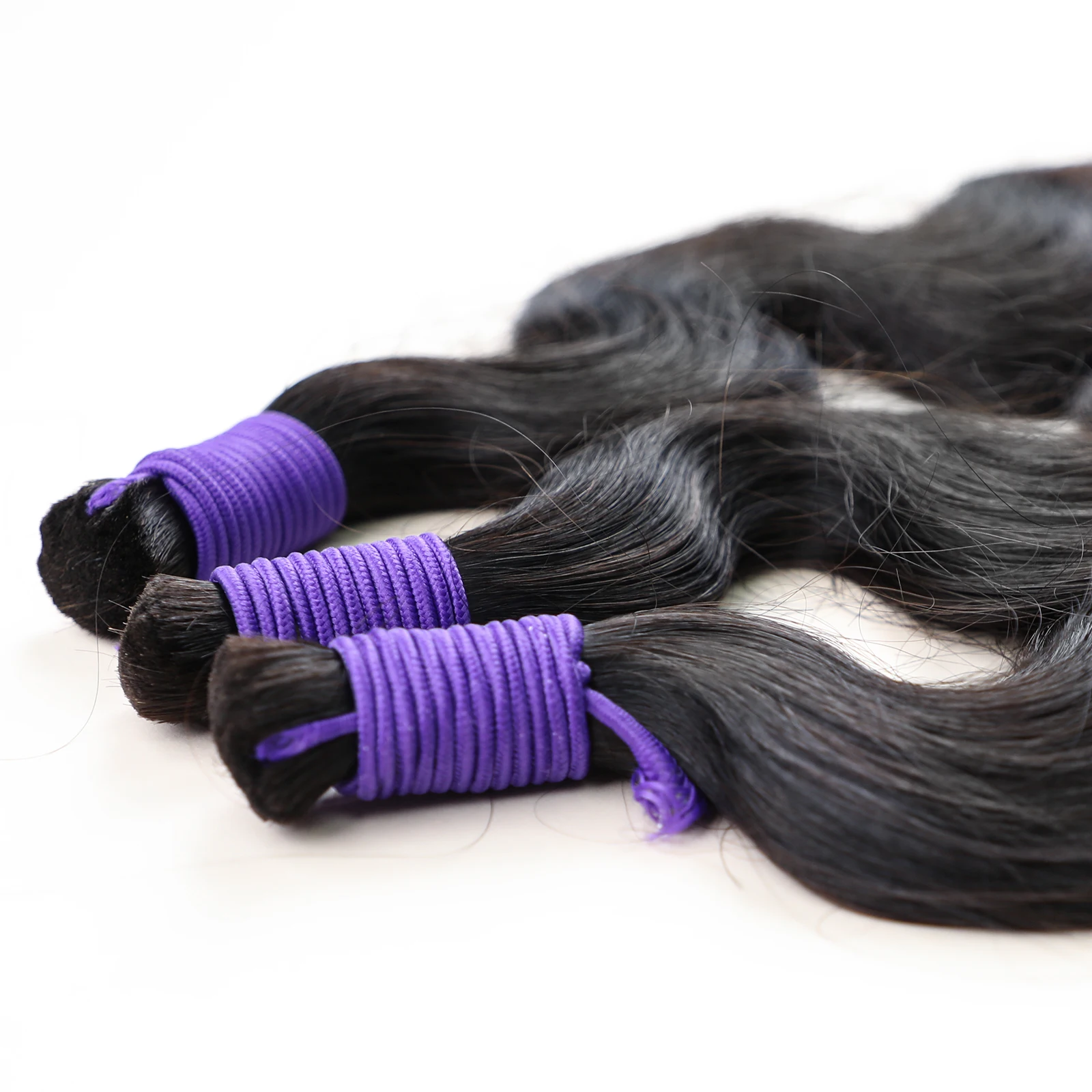 Body Wave Brazylijski ludzki włos luzem do zaplatania 14-30 cali Remy Natural Black 100% ludzki włos luzem Bez wątku do przedłużania warkoczy