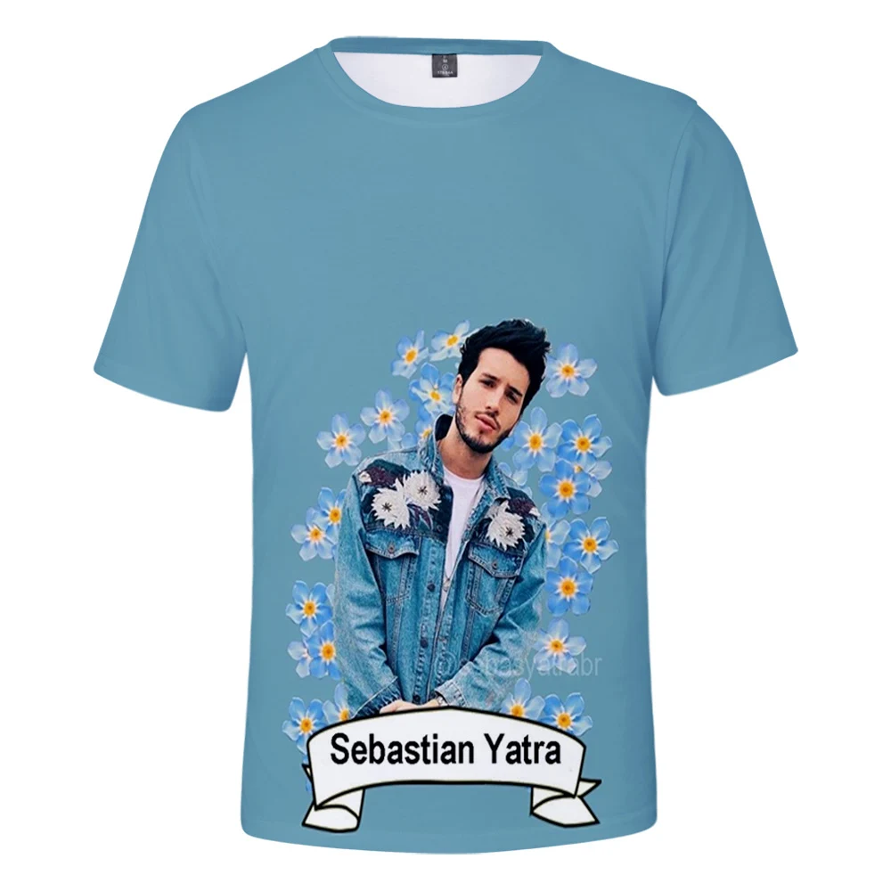 Sebastian Yatra T-shirt 3D O-Neck Women Men's T shirt Summer Boy girls kids Short Sleeve Streetwear Pop Singer Tops