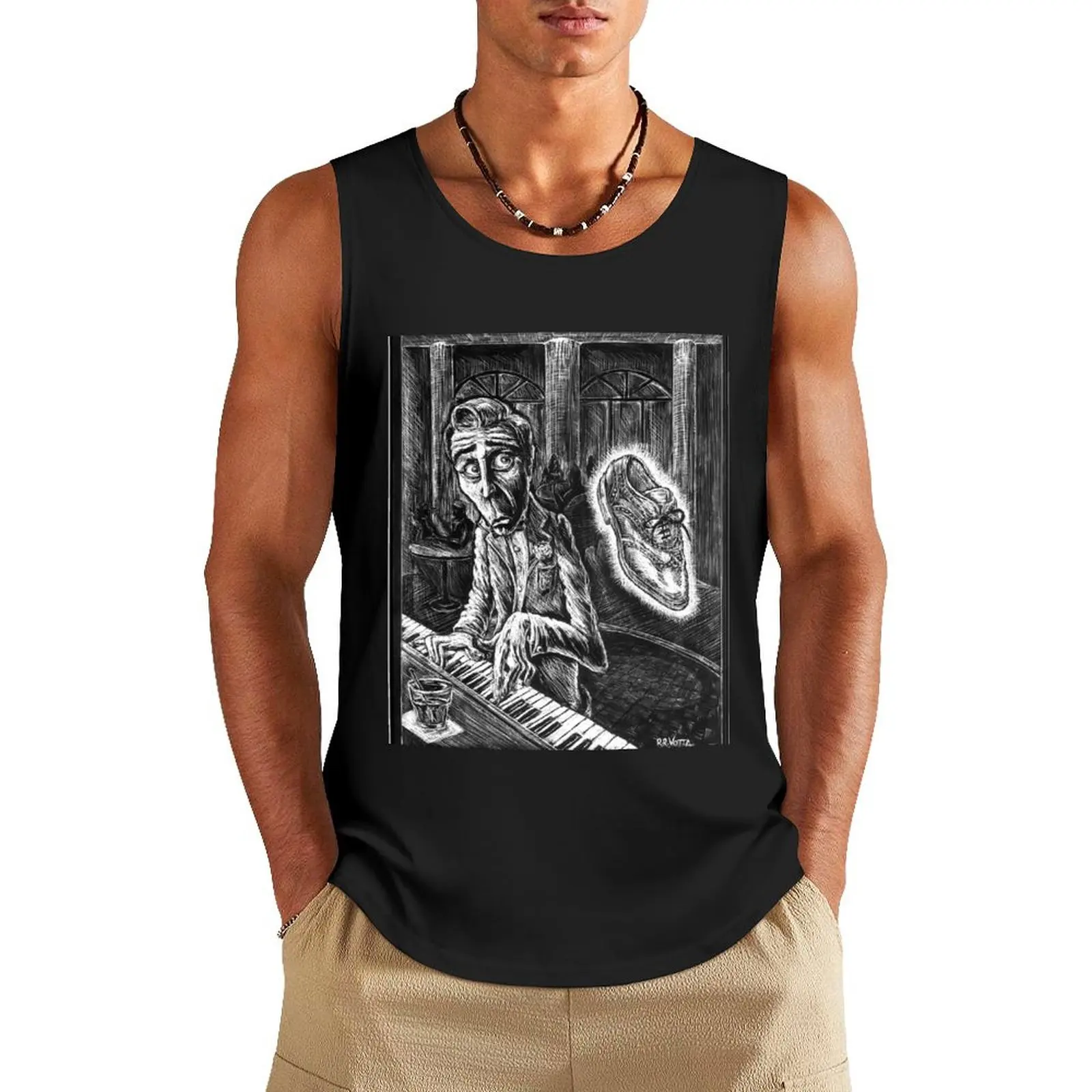 

The Phantom Wingtip (larger) Tank Top cute tops Men's summer vest