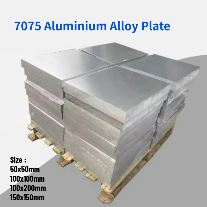 1pcs 7075 Aluminium Alloy Plate Thick 8/10/12/15/20/25/30/40/45/50mm DIY Hardware Aluminium Board Super Hard Block Customizable