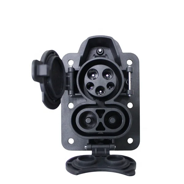 DC 150A 200A AC 63A CCS 1 Inlet J1772 Socket Combo 1 Charger Socket DC Charging Truck Vehicle Inlets EV Charging Socket