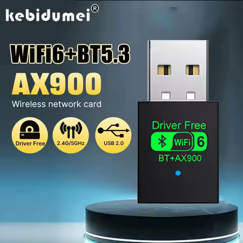 WiFi 6 AX900 Bluetooth 5.4 WiFi USB Adapter Wireless Network Card 2.4G&amp;5GHz Wlan Receiver Signal Receiver For PC/Laptop Win10/11