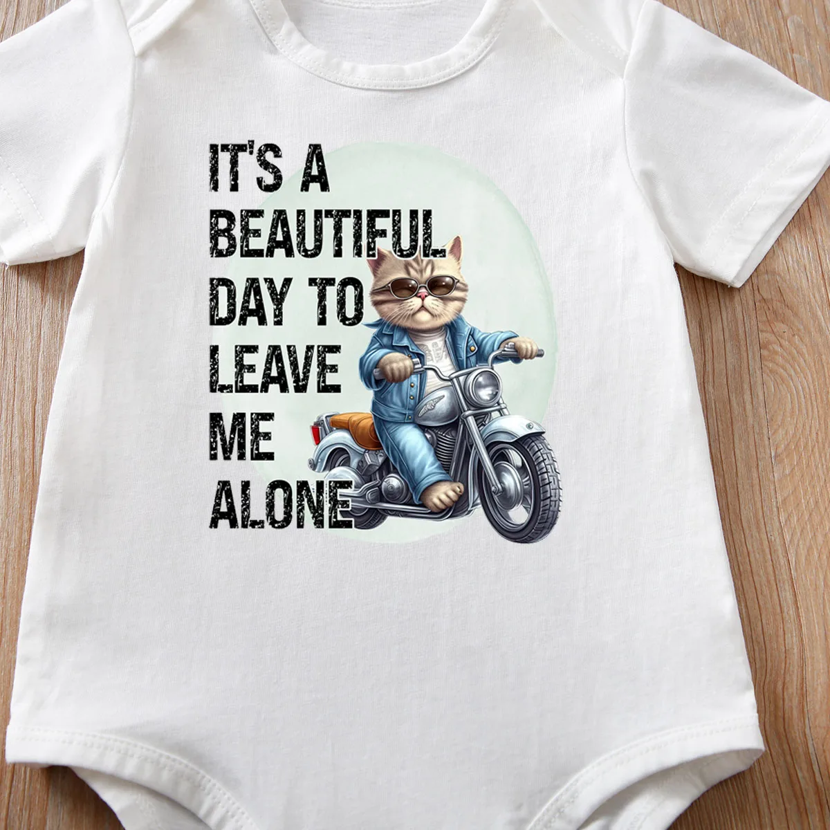 IURNXB Newborn Baby Summer Rompers Infant Bodysuits Short Sleeve Outfits Cartoon Cat motorcycle Clothes for Boy Girl 0-12M