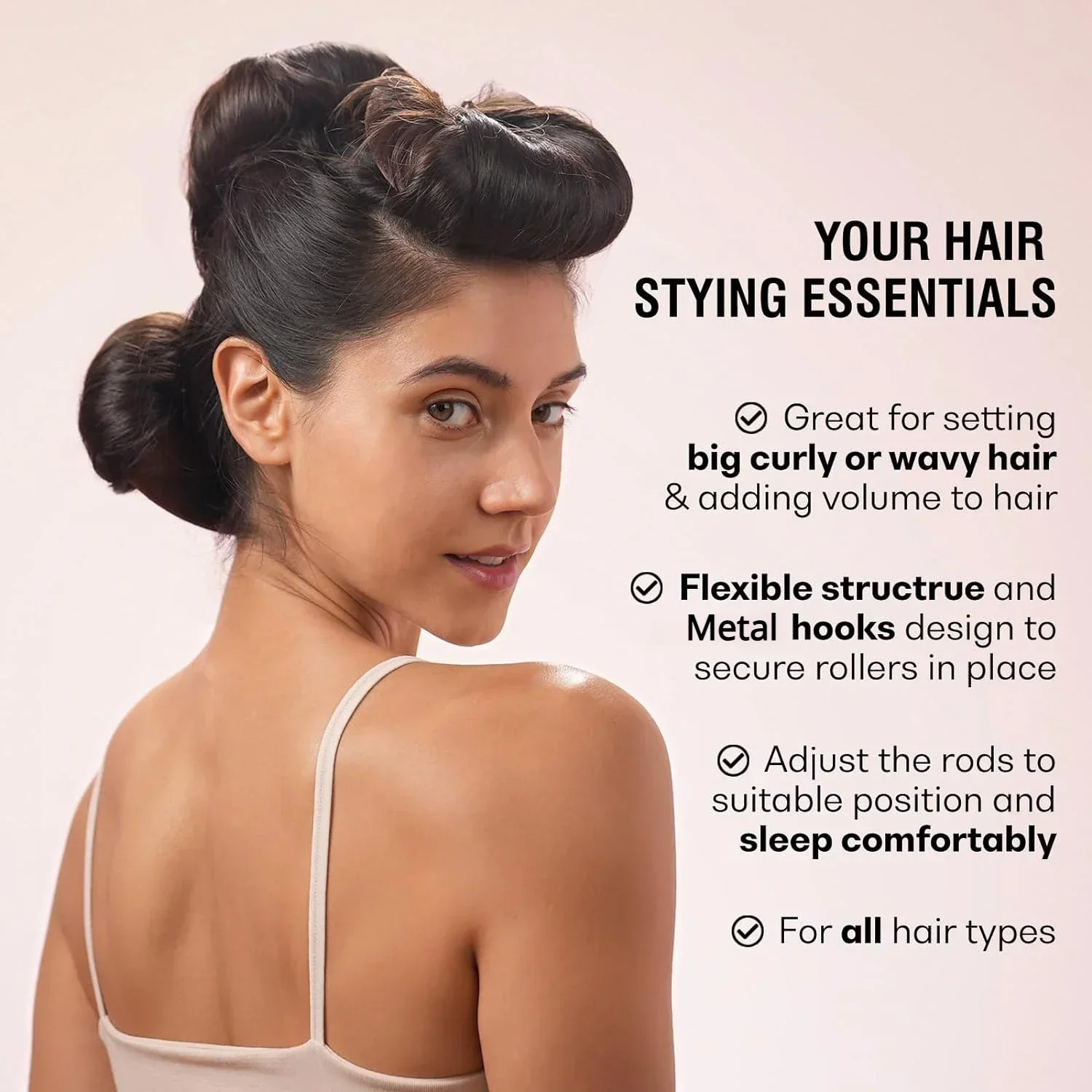 Heatless Curling Rod Headband Lazy Hair Curlers No Heat Hair Rollers Curls Sleeping Soft Flexi Rods with Hook Hair Styling Tools image 4