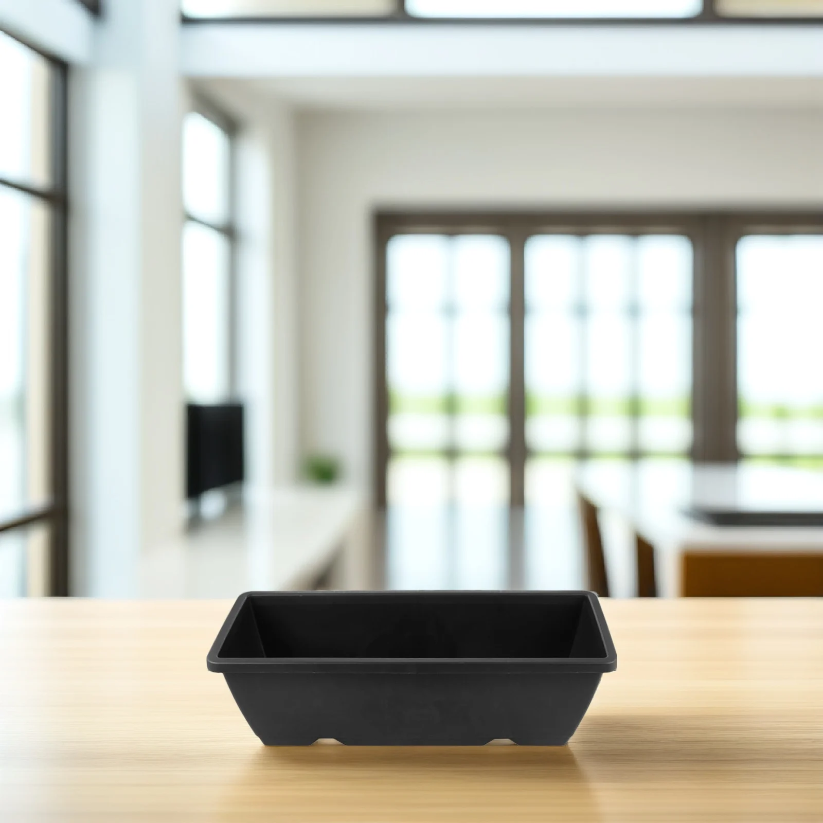 2 قطعة صندوق زراعة مستطيلة Abs أصيص زهور بلاستيكي مع فتحات الصرف أقدام مرتفعة للداخلية في الهواء الطلق حديقة شرفة الفناء