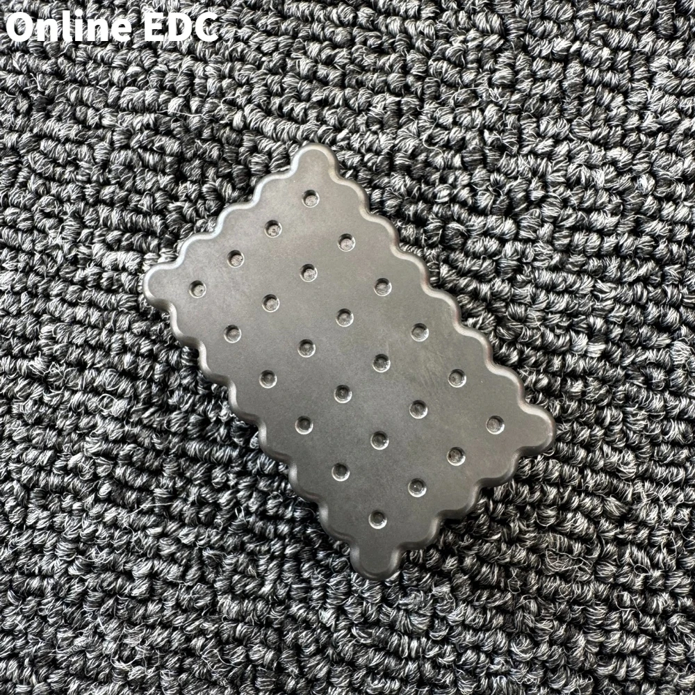 중고 클라운 오렌지 EDC 지르코늄 피젯 슬라이더 스트레스 해소 장난감 Q-엘라스틱 텍스처 푸시 슬라이더 불안 해소 기기