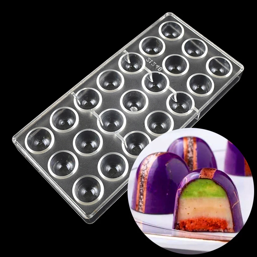 Chocolate Mold Polycarbonate 0.94inch 8g/pieces Bullet Shape Mould for Candy Bonbons Confectionery Bakery Baking Pastry Tools