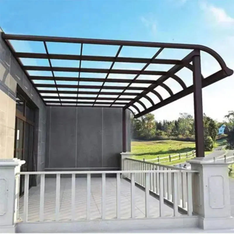 

Customized Outdoor Aluminum Alloy Frame with Polycarbonate Rain Canopy Pergola Gazebo for Patio Terrace Balcony Window Awning