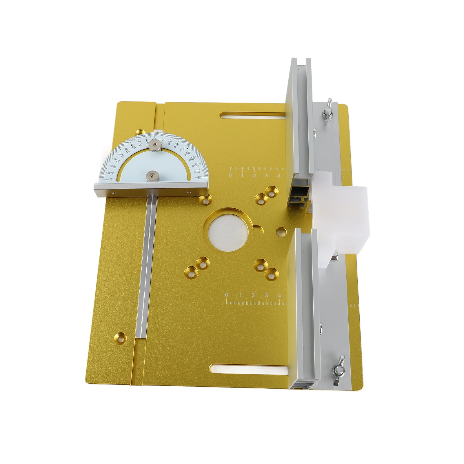 Router Table Insert Plate Aluminum Alloy Wood Milling Flip Board Trimming Machine Engraving Auxiliary Tool Table Saw Woodworking