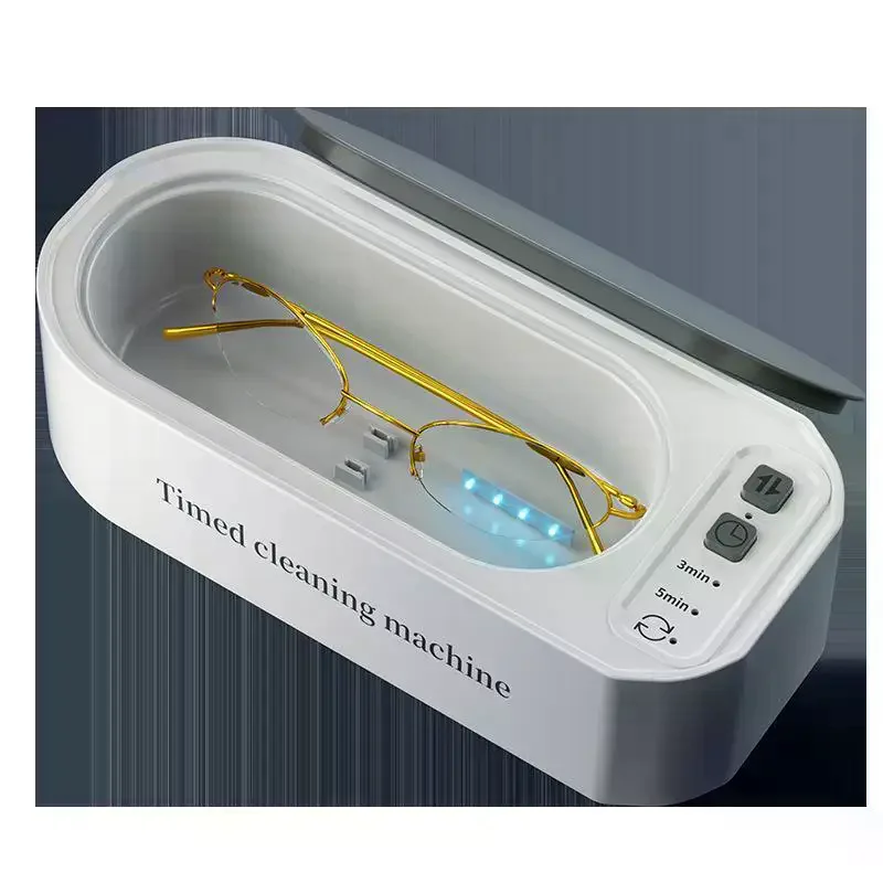 Ultrasonic Glasses Cleaning Machine Ultrasound Timed: Jewelry Toothbrush High Frequency Cleaner Bath