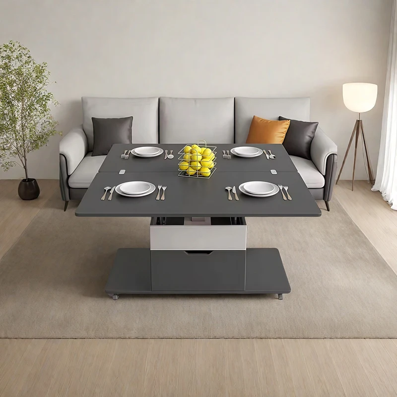 

Многофункциональный подъемный журнальный столик, бытовой складной интегрированный передвижной стол для хранения, практичная мебель Mesas De Jantar