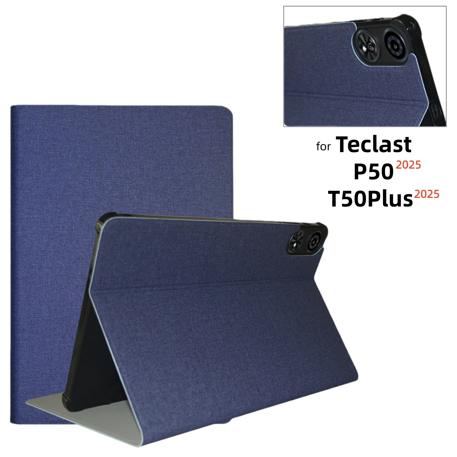 Business Cover for New Teclast P50 2025 Case Tablet Case Pu Leather +Tpu Backshell Multi Angles Stand for Teclast T50Plus 2025