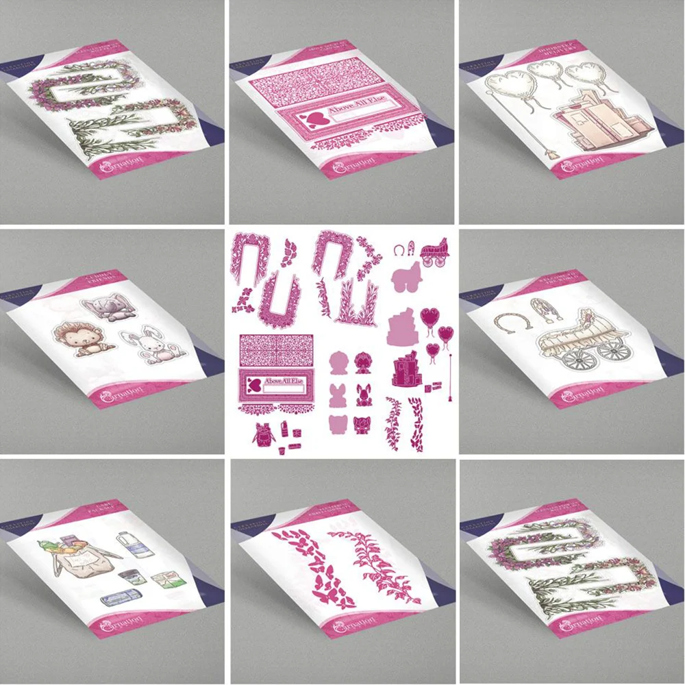 Else Collection Metal Cutting Dies for DIY Scrapbooking Paper Card Dies Supplies 2024 Clean & Simple Plus Graceful Light Crafts