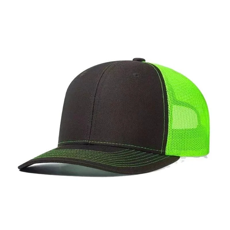 Hot Sale Unisex Cap Slight Curved Brim Style Trucker Hat Men & Women Casual Outdoor Breathable Summer Cap