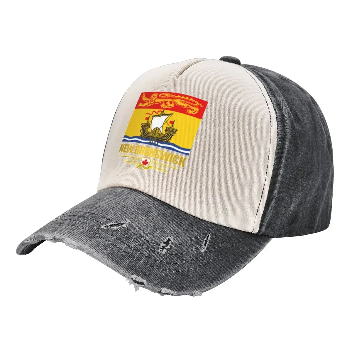 

New Brunswick Flag Baseball Cap fashionable Rugby Caps For Women Men's