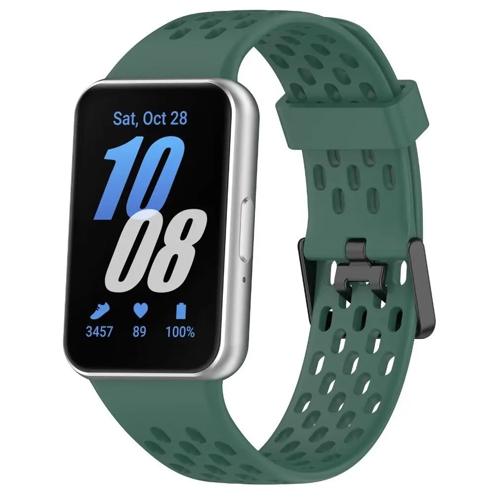 Soft Replacement Silicone Watch Strap Breathable Smart Bracelet Accessories Watch Watchband for Samsung Galaxy Fit3