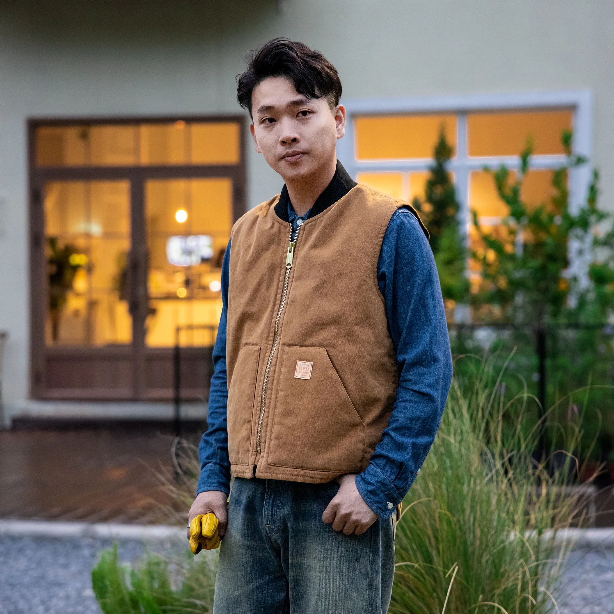 V02-0001 US Big Size Super Quality Multi Pockets Waistcoat Men's Cotton Canvas Fishing Vest