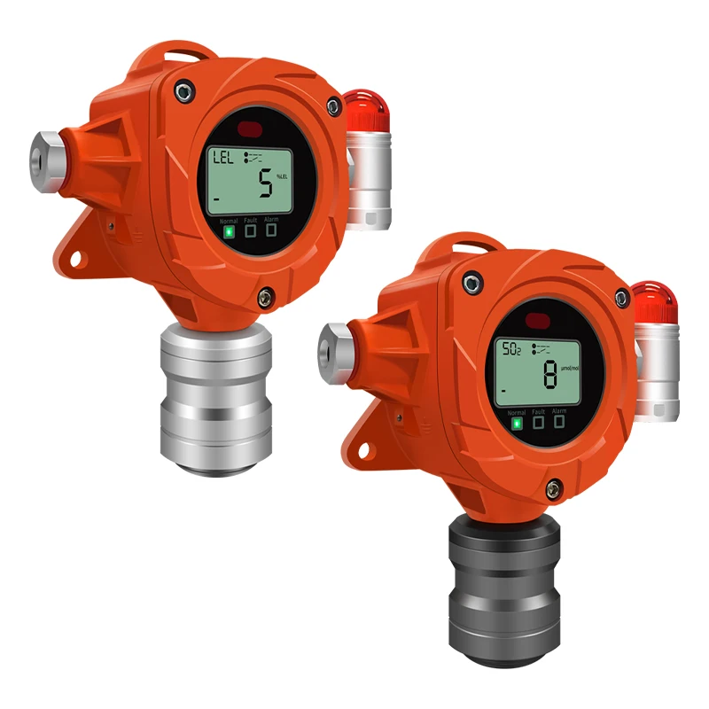 Industrial Fixed Gas Detector For Combustible Or Toxic Gas Leak Alarm Monitoring System