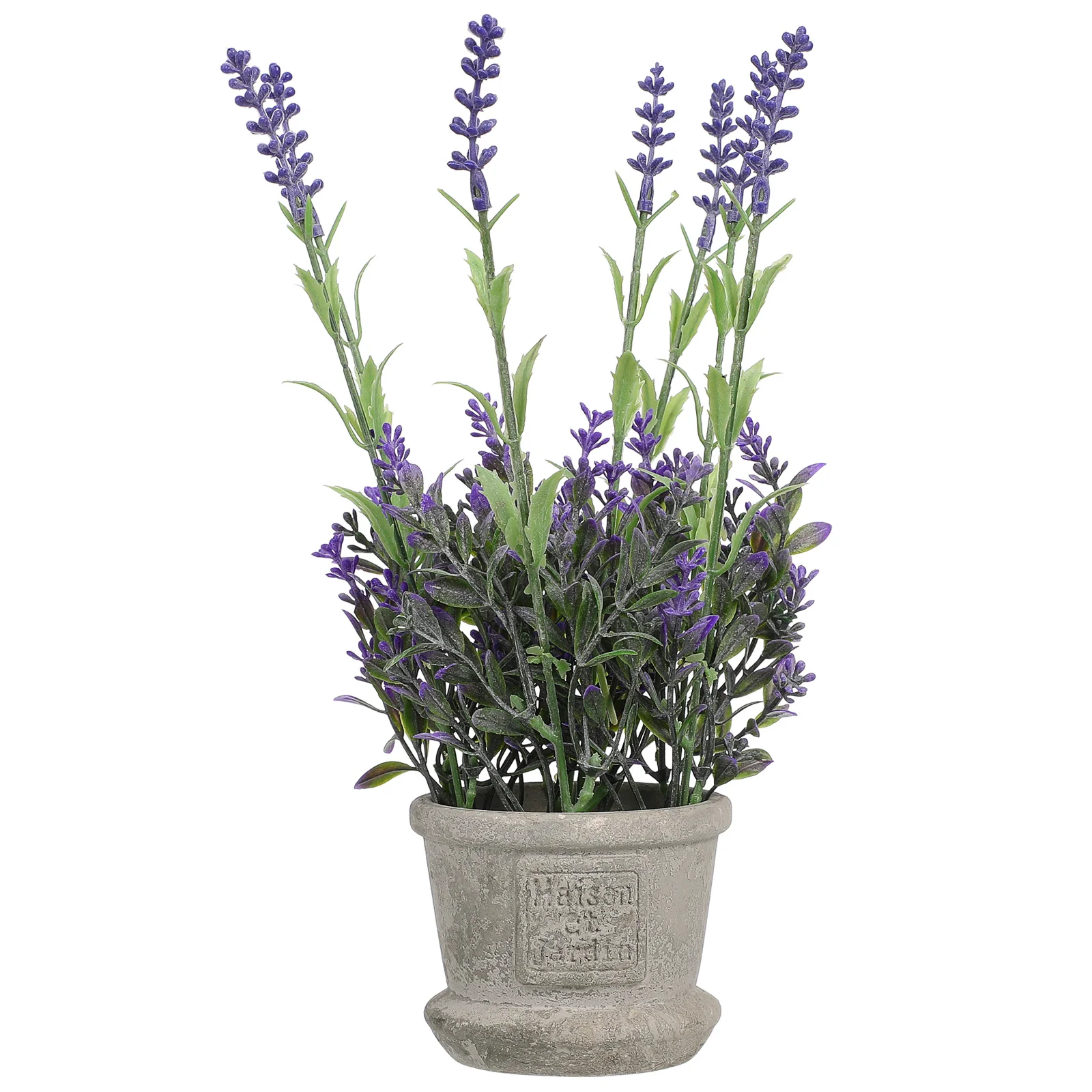 Artificial Potted Lavender Plant Decor Lifelike Fake Flowers for Home Office Indoor Spaces Easy Maintenance No Water Needed