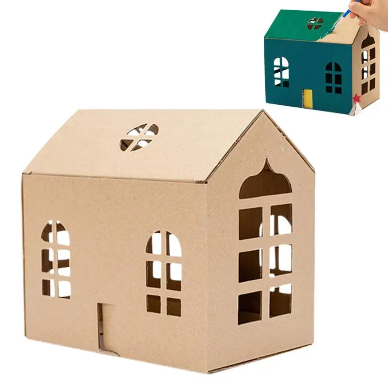 Cottage Model Kit DIY Handmade Paper Model Building Development Handmade House Home Decore Kits Toys For Childrens Kids Adults