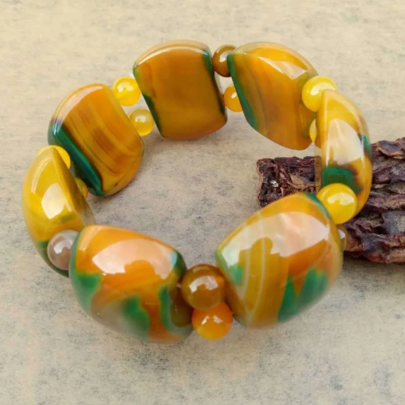 

Новый натуральный агатовый ручной ряд, атмосферный модный агатовый браслет