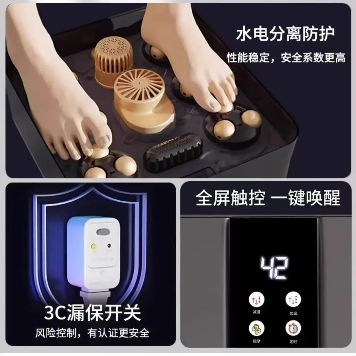 ذكي التلقائي تدليك للطي القدم تمرغ دلو الكهربائية المنزل درجة حرارة ثابتة التدفئة الصحة القدم تمرغ حوض