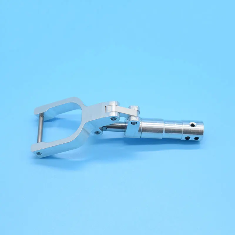 1 Piece 4mm Hole Damping Kneeling Nose Landing Gear Height 95mm to165mm Worm Shock Tripod For 3-4kg RC Aircraft EDF Plane
