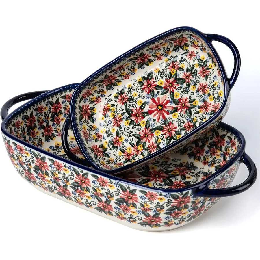 

Блюдо для выпечки Керамическая форма для выпечки Синяя кастрюля Прямоугольный набор для выпечки 2 шт. Наборы форм для выпечки Лейзанская сковорода Блюдо для выпечки для духовки