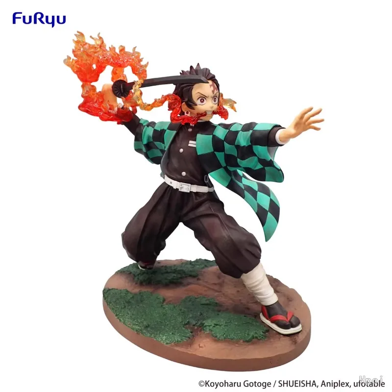 FURYU Asli Trio-Try-iT Exc∞d Kreatif Demon Slayer Karakter Anime Kamado Nezuko untuk Anak-anak Koleksi Hadiah Model Mainan Aksi