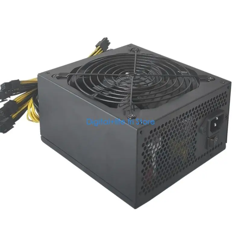 E06D 2000W Chassises Video Card Power Supply PC Power PSUs Supports 8 GPU for Miners